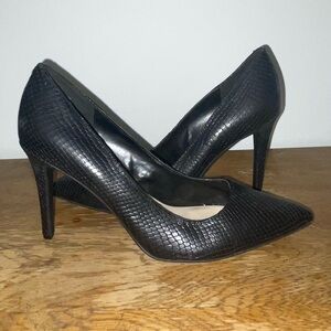 Leather Point Toe Pumps